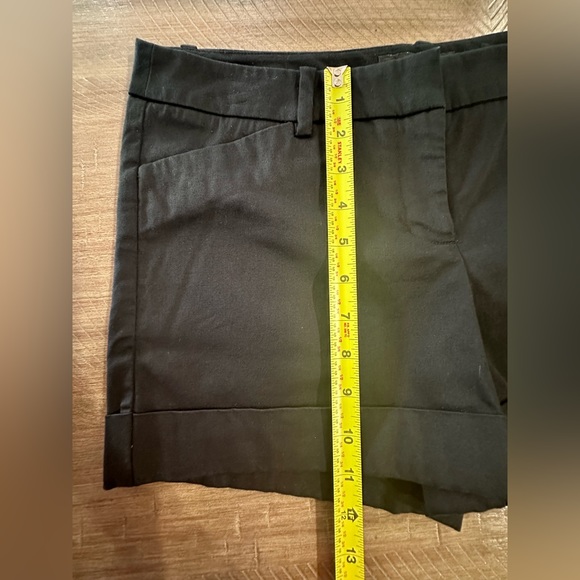 Mossimo Women's Black Cotton Stretch Cuffed Chino Short Shorts Size 8 - Picture 8 of 12